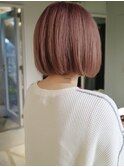 Pink ash hair