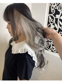 ホワイト×ブラック 【Hair Resort Noble オオヤ】