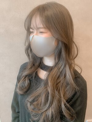 ［横浜駅近]韓国ヘアが人気【透け感×ツヤ×光沢 カット+アディクシーカラ-￥7,920】韓国スタイルもお任せ!