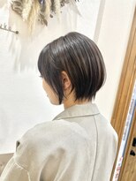 フゥカ 類家店(fuka)&nbsp;八戸グレージュショートシークレットハイライト20代30代40代