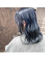 ヘアースペースブルーム プリュス 石橋店(HAIR SPACE BLOOM plus) 石橋阪大前/ネイビーカラー/ブルーブラック/青髪