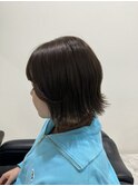 艶カラー/ブリーチなしオリーブグレージュ/赤み消しカラー