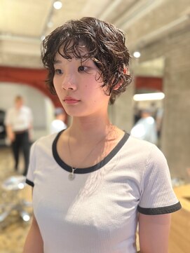 ハマモト ショートパーマ