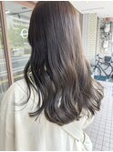 オリーブベージュ/ブリーチ無し/透明感カラー
