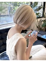 ディーカヘアーセンダイ(Di KA HAIR sendai)&nbsp;blond/ハイトーン/ハイトーンボブ/ブロンド/ケアブリーチ