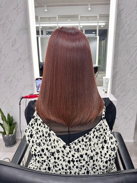 ビームズヘア 藤が丘店(Bee Ms HAIR) サラツヤロングベージュカラーブリーチしない透明感カラー