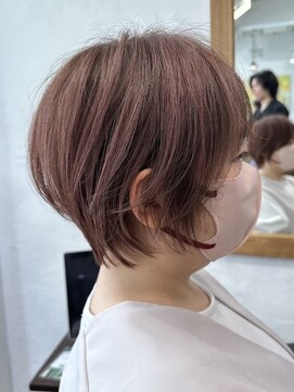 ハーツ(Heart's) 白髪ぼかし脱白髪染め似合わせショートボブ40代50代60代