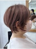 白髪ぼかし脱白髪染め似合わせショートボブ40代50代60代