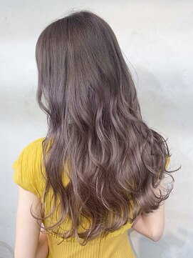 アイティーバイアルバム 八王子店(IT by ALBUM) ウルフレイヤーロング秋色くすみベージュ透明感カラー_ba531441