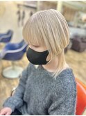 2ブリーチホワイトベージュ/マッシュウルフ/尼崎/塚口/ブリーチ