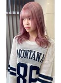 仙台ピンクベージュケアブリーチリタッチハイトーン