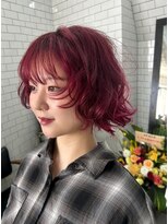 レガーレ(Legare) 【広島韓国ヘア】韓国レイヤーボブ×ぱきっとレッドカラー