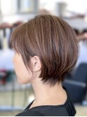 丸みショート 30代40代50代60代 前髪あり 大人ショート