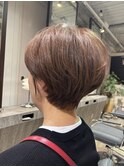白髪あり/50代/くびれ/ショート/ボブ