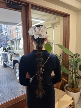 ヘアセット、結婚式、二次会ヘア