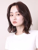 ヨファヘアー 岡本店(YOFA hair) 似合わせカットイメチェン前髪センターパートピンクベージュ0305