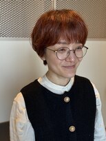アン アイズ(ann EYES)&nbsp;マッシュショートパーマオレンジブラウン