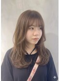 ミディアムレイヤー/髪質改善/イメチェン/ベージュカラー/新宿