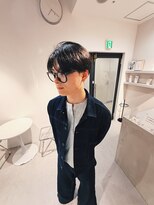 キュエム(Cuem)&nbsp;【Cuem菅原】センターパートメンズお洒落ニュアンス刈り上げ