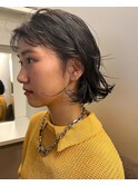 ショートボブパーママッシュボブニュアンスパーマ