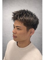 ワンワンオー バーバーショップ 長浜店(@110 BARBER SHOP)&nbsp;ベリーショート×アップバング男の最旬スポーティースタイル