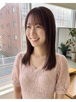 零秒女髪 千里丘店&nbsp;上品な大人女性の艶やかまとまりセミロング髪質改善艶髪艶感