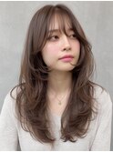 ワンホンレイヤー/ミルクティーブロンド/ダークブルー/吉祥寺