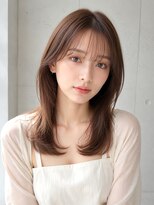 ノア 三宮店(NOA)&nbsp;【NOA】韓国顔周りレイヤー×シースルーバング×ブラウンカラー