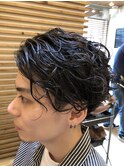 メンズパーマ、青葉台