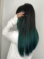 リジョイスヘア(REJOICE hair) 【REJOICE hair】グリーンバレイヤージュ mido