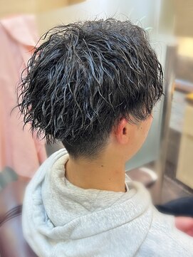 銀座マツナガ 浅草店 ツイストスパイラルパーマ/ツーブロックアップバングマッシュ