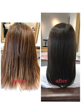 アミーチ(AMICI) 髪質改善エクラスタカラー