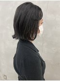 パーマで外ハネ×ボブ