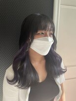 ヘアスタジオ アルス 御池店(hair Studio A.R.S)&nbsp;ラベンダーパープルインナーカラー#インナーカラー#パープル