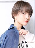 大人可愛い小美髪ツヤ髪前下がりショートボブ丸みショートA2