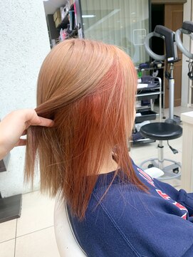 プロデュース 東橋本店(Produce) フルブリーチ×インナーカラー×暖色カラー【橋本/東橋本】