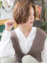 カバーヘア イヴ 戸頭店(COVER HAIR EVE) ★カーキベージュフレンチカジュアルミニボブ20代30代40代★9
