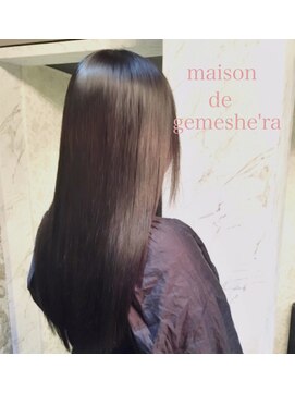 メゾン ドゥ ジェメシェラ(Maison de gemeshe'ra) 自社薬剤髪質改善　gemeshe'ra French  glayby long