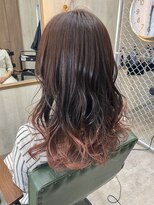 フラミンゴ ヘアデザイン&nbsp;グラデーションカラー