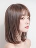 ハイ透明感♪透明感ブリーチなし★ダブルカラー+ナノバブル
