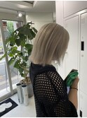 ハイトーングレージュ　白髪ぼかし