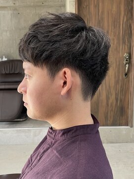 フイ 新宿3丁目(Hui) ハイトーンカラー/マッシュパーマ/アースカラー/men's/