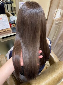 リープアルケー ヘアアンドヘッドスパ 錦糸町北口店(leap arche Hair&head spa) ミニウルフ/デジタルパーマ/チェリーブラウン/髪質改善/錦糸町