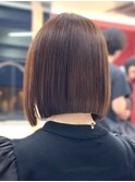 ブリーチ縮毛矯正でも切りっぱなしボブは叶う