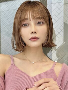 ミンクス ギンザ セントラル(MINX ginza central) 【清水豊】外ハネボブ 顔周りレイヤー くびれボブ