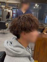 タメ(tame-)&nbsp;サーフカール/フェザーパーマ/ブルーブラック【都賀/メンズ】