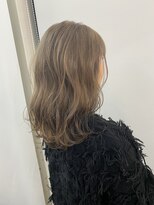 ワースホワイル(WORTH WHILE)&nbsp;暗めカラーフェイスフレーミンググランマッシュアッシュカラー