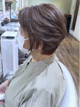 アエラスラナ 相模大野(Aeolus Lana) オーガニックカラー×ミセスショートstyle