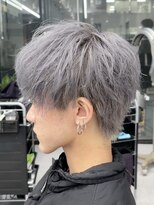 ゴート(GOATO)&nbsp;ラウンジマッシュ 束感 シルバーカラー 鹿児島メンズ