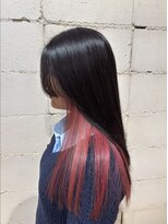 サロン ド ソーホー 蕨(Salon de SOHO)&nbsp;イヤリングカラーでピンク×ほんのりレッド
